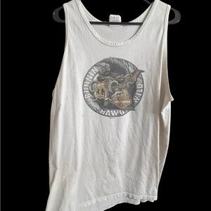 Harley-Davidson Barbados West Indies Biker Tank Top Running Hawg size L